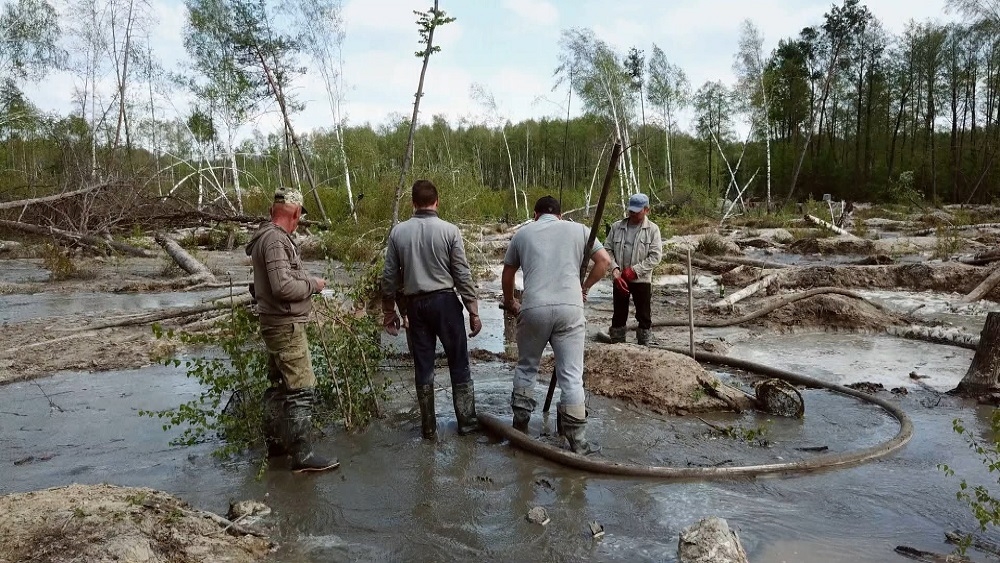 водная добыча января
