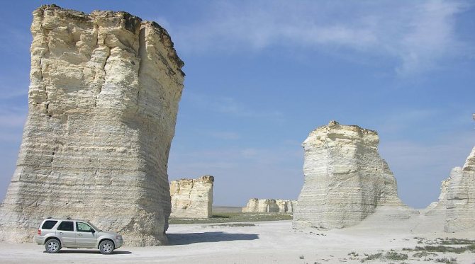 Меловые горы в Канзасе